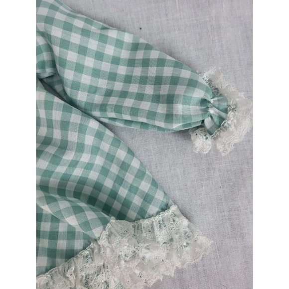 (2) Vintage Infant Girl 70s Blouses Sz 6-9mos Pink And Green Lace And Bows - Picture 4 of 4